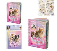 Pegatinas de perro y gato, 30 hojas, 800 calcomanías estéticas por gato y perro, rellenos de bolsas de fiesta, calcomanías para funda de teléfono, cuaderno, álbumes de recortes