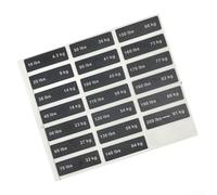 Pegatinas de peso para equipos de fitness, etiquetas numéricas, 4, 5 kg, 91 kg, con fuentes transparentes para una identificación rápida en pilas de pesas y mancuernas de gimnasio