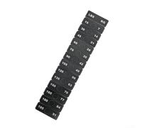Pegatinas de peso para equipos de fitness, gimnasio, etiquetas de pila de peso con material PP y números transparentes de 7 a 91 kg, adecuadas para varios bloques de peso