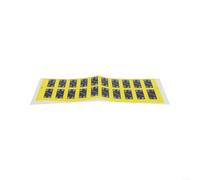 Pegatinas de peso para equipos de gimnasio, etiquetas lisas para una fácil identificación de valores de peso de 10 libras a 100 libras (2.5-50 kg)