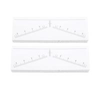 Pegatinas de Plantillas de Regla para Cejas, 100 Hojas, Adhesivo Fuerte desechable, Herramienta de mapeo de Modelado simétrico para Cejas, Material de PVC, 98x32mm