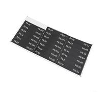 Pegatinas de plástico PP para pesas de gimnasio con marcas numéricas audaces para un reconocimiento visual rápido en pilas de peso de equipos de fitness (10 libras-200 libras)