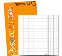 Pegatinas de precio fáciles de despegar, 360 etiquetas de precio pequeñas, 20 x 13 mm, etiquetas pequeñas para precios, clasificación de inventario y organización del hogar u oficina, etiqueta