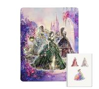 Pegatinas de princesa para botellas de agua, actividades de adhesivos de princesas - 30 piezas de calcomanías de princesas impermeables,Artesanía de arte favores de fiesta de álbumes de recortes de gr