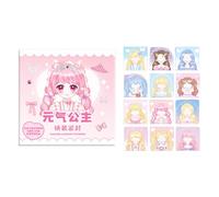 Pegatinas de princesas para niños - Colección de juguetes de maquillaje de princesas, libro de pegatinas de vestir, juego de creativo | actividad real para regalos de cumpleaños de