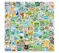 Pegatinas de protección del medio ambiente de la Tierra para jóvenes y adultos, 200 unidades, pegatinas de vinilo para coche, motos, bicicleta, monopatín, snowboard, equipaje, portátil, maleta, casco