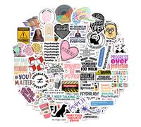 Pegatinas de psicolog a BulbaCraft (100 unidades). Vinilos divertidos para port tiles, regalos de terapia, pegatinas de psic logo para mujeres y