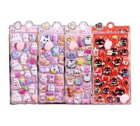 Pegatinas de puffyy 3D - Varios juegos de pegatinas para glúteos, lindos mini adhesivos, cuaderno de recortes surtidos con estampado de burbujas en estilo de dibujos animados | Colección Craft