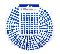 Pegatinas de puntos azules de 8 mm, puntos adhesivos de colores (azul, paquete de 5, 2450 calcomanías)