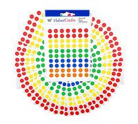 Pegatinas de puntos surtidos de 8 mm, con puntos adhesivos, fáciles de despegar, autoadhesivas, para organizar calendarios de codificación de colores, 3 unidades, 1050 pegatinas