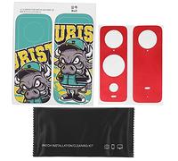 Pegatinas de PVC Impermeables Sunnylife para Cámara Insta360 One X2 (Toro, Rojo Cepillado)