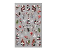 Pegatinas de PVC para uñas de Navidad para uñas rápidas y elegantes, calcomanías de uñas para manicura para mujeres de moda