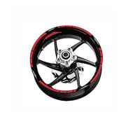 Pegatinas de Rayas para Aprilia RSV Rsv 1000r Rsv100, Calcomanías De Decoración De Rueda De Motocicleta, Pegatinas De Protección De Rayas De Anillo Interior (Color : Rosso)