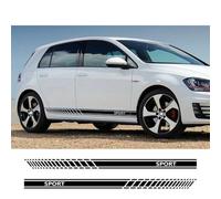 Pegatinas de Rayas para faldones Laterales de Puertas de Coches Deportivos, Accesorios GTI para VW, Golf 7, 5, 4, 3, 6, 2, 1, MK7, MK5, MK2, MK6, MK4, MK1, MK3