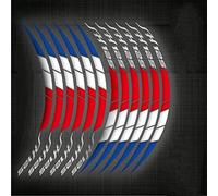 Pegatinas de Rayas para Honda SH125 SH 125 Pegatinas De Motocicleta Autopartes Rueda Película Borde Calcomanías Reflectantes (Color : BLU)