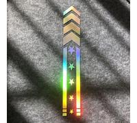 Pegatinas de rayas para llantas de motocicleta, decoración segura y elegante (colorido)