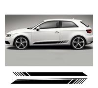 Pegatinas de Rayas para Puerta de Coche, faldones Laterales, calcomanías Deportivas de Carreras, Accesorios Exteriores para Audi A3 8V 8P 8Y S3 RS3 Sedán Sportback TFSI