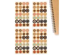 Pegatinas de refuerzo de agujeros, círculos adhesivos redondos, calcomanías de refuerzo de perforación, para perforar cuadernos, redactar, codificar, notas sueltas, lugar de trabajo