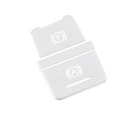 Pegatinas de reparación Compatible Con A6 C7 2012 2013 2014 2015Pegatina Para Botón De Freno De Estacionamiento Electrónico(2012-2018 Silver)