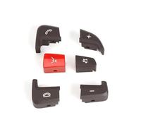 Pegatinas de reparación Compatible Con Benz C GLC Clase W205 W253 C200 C300 2015-2020 0999050200 0999050300 Cubierta Del Botón Del Interruptor De Control Del Volante Del Coche(Right Brown Red)