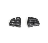 Pegatinas de reparación Compatible Con Benz C GLC Clase W205 W253 C200 C300 2015-2020 0999050200 0999050300 Cubierta Del Botón Del Interruptor De Control Del Volante Del Coche(Black 1 Pair)