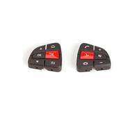 Pegatinas de reparación Compatible Con Benz C GLC Clase W205 W253 C200 C300 2015-2020 0999050200 0999050300 Cubierta Del Botón Del Interruptor De Control Del Volante Del Coche(Brown Red 1 Pair)