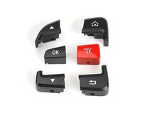 Pegatinas de reparación Compatible Con Benz C GLC Clase W205 W253 C200 C300 2015-2020 0999050200 0999050300 Cubierta Del Botón Del Interruptor De Control Del Volante Del Coche(Left Black Red)