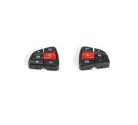 Pegatinas de reparación Compatible Con Benz C GLC Clase W205 W253 C200 C300 2015-2020 0999050200 0999050300 Cubierta Del Botón Del Interruptor De Control Del Volante Del Coche(Black Red 1 Pair)