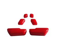 Pegatinas de reparación Compatible Con Benz C63 Para Para AMG 2008 2009 2010 2011 2012 2013 2014 Pegatina Para Interruptor De Botón De Ajuste De Asiento De Coche(Red)
