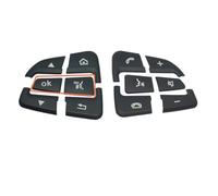 Pegatinas de reparación Compatible Con Benz Clase A 2016 2017 2018 Pegatina Para La Cubierta Del Botón Del Volante Del Coche(Model A Black)