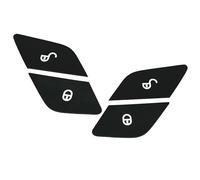 Pegatinas de reparación Compatible Con Benz Clase C E GLC W205 W213 X253 Para Vito W447 2016-2019 Pegatina Para Cubrir El Botón De Desbloqueo De La Cerradura De La Puerta Del Coche(4pcs Black)