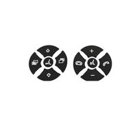 Pegatinas de reparación Compatible Con Benz Clase R 2009 2010 2011 2012 2013 2014 2015 2016 2017 Pegatina Para La Cubierta Del Interruptor Del Botón Del Volante Del Coche(Black)