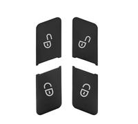 Pegatinas de reparación Compatible Con Benz GLE GLS GLE450 2015 2016 2017 2018 2019 Pegatina Para Botón De Cerradura De Puerta De Coche(Black)
