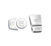 Pegatinas de reparación Compatible Con BMW X3 F15 2011 2012 2013 2014 2015 2016 2017 Pegatina Para Botón De Arranque Y Parada Sin Llave(Left Silver)