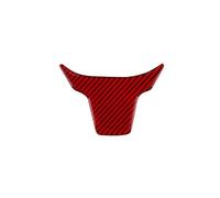 Pegatinas de reparación Compatible Con Civic X De 10.ª Generación MK10 2016 2017 2018 2019 2020 2021 Adhesivo Con Textura De Fibra De Carbono Para El Panel Del Volante Del Coche(Bottom Red)
