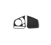 Pegatinas de reparación Compatible Con Civic X De 10.ª Generación MK10 2016 2017 2018 2019 2020 2021 Adhesivo Con Textura De Fibra De Carbono Para El Panel Del Volante Del Coche(Type2 Black)