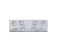 Pegatinas de reparación Compatible Con Ford Para Focus MK2 1999-2005 Calcomanía Botón Plateado Pegatinas De Reparación Para Accesorios De Sintonización Interior De Aire Acondicionado(Color 1)