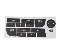 Pegatinas de reparación de botones de radio para Fiat Grand Punto pegatinas de repuesto para panel frontal