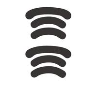 Pegatinas de repuesto para patines de ratón, compatibles con SteelSeries Rival 106 Mouse, 2 unidades