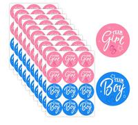 Pegatinas De Revelación De Género, Gender Reveal Sticker, 120 Piezas, Pegatinas Para Baby Shower, Etiquetas Team Boy Team Girl, Para Juegos De Votación Y Suministros Decoración De Fiesta