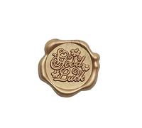 pegatinas de sello de cera, Paquete de pegatinas sello cera for sobres 30 multicolores for invitaciones DIY(Copper Color,Good luck)