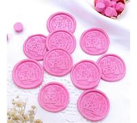 pegatinas de sello de cera, Paquete de pegatinas sello cera multicolor 10/20/30 piezas for sobres boda Navidad en relieve(Powder-b,30pcs)