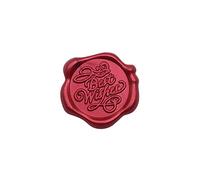 pegatinas de sello de cera, Pegatinas con sello de cera, 30 Uds., Multicolor, 3cm, for sobres, invitaciones boda, tarjetas felicitación(Wine Red Best Wishes)