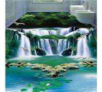 Pegatinas De Suelo Suelo Vinílico Exteriori Papel Tapiz Impermeable Personalizado Con Pintura De Suelo Europeo Para Techo De Piedra Beige, Papel De Pared Antideslizante De Pvc 3D Para Baño, 250X