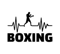 Pegatinas de tallado fino Club de lucha Boxeo Gimnasia Gimnasio Cardio Deporte 32x47.9cm Varios tamaños Negro
