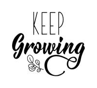 Pegatinas de tallado fino Letras que siguen creciendo Palabras 34x38.7cm Vinilos para ventanas Negro