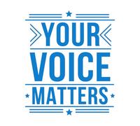 Pegatinas de tallado fino Tu voz importa Feminista inspiradora 68x79.3cm Impermeable Azul