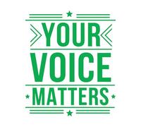 Pegatinas de tallado fino Tu voz importa Feminista inspiradora 68x79.3cm Incluye kit de película de transferencia Verde