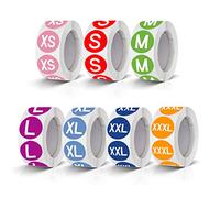 Pegatinas De Tallas Ropa De Colores Pegatinas De Tallas Redondas Pegatina De Tallas 25mm Autoadhesivas Regalo Etiquetas Pequeñas Removible Impermeable 3500 Piezas