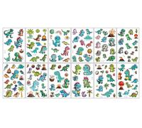 Pegatinas De Tatuaje De Dinosaurio Pequeño Para Niños, Impermeables Y Respetuosas Con El Medio Ambiente, Pegatinas De Tatuaje De Educación Temprana Para Recompensas De Jardín De Infantes 120 * 76mm